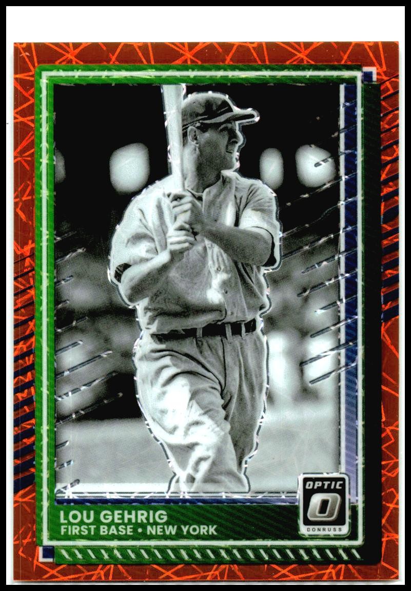 2025 Donruss Laser #55 Lou Gehrig New York Yankees