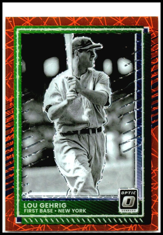 2025 Donruss Laser #55 Lou Gehrig New York Yankees