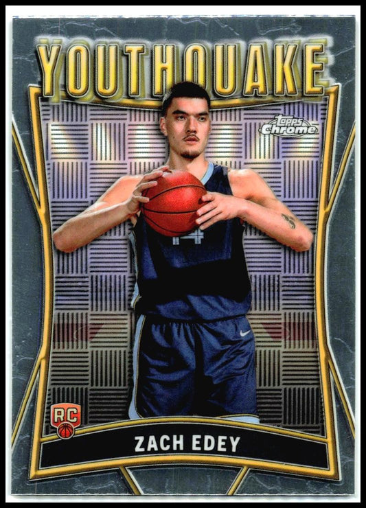 2024-25 Topps Chrome YouthQuake #YQ-7 Zach Edey Memphis Grizzlies