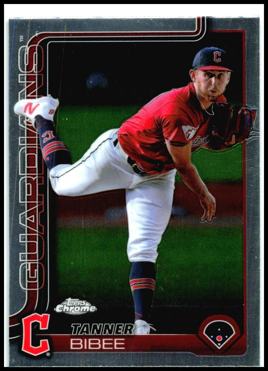 2025 Topps Chrome #236 Tanner Bibee Cleveland Guardians