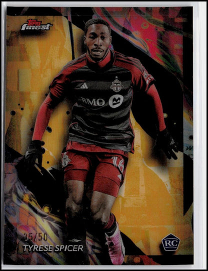 2024 Finest MLS #106 Tyrese Spicer Gold Refractor #/50