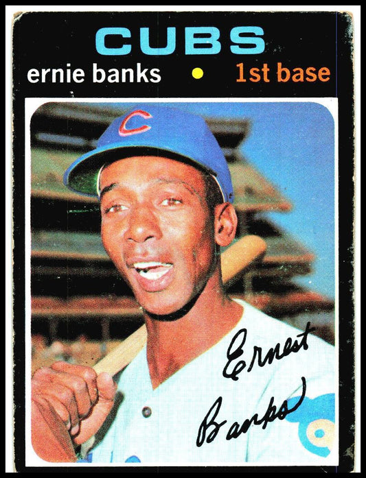 1971 Topps #525 Ernie Banks Chicago Cubs