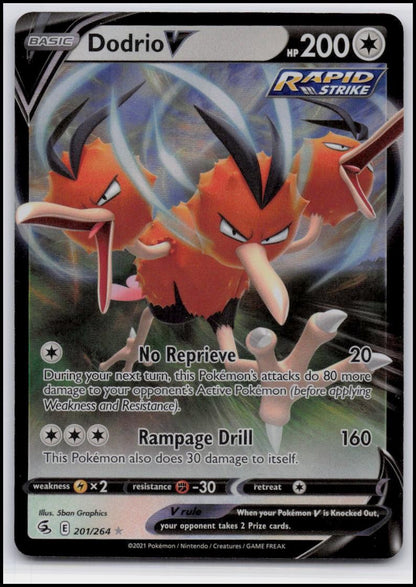 SWSH08: Fusion Strike #201/264 Dodrio V