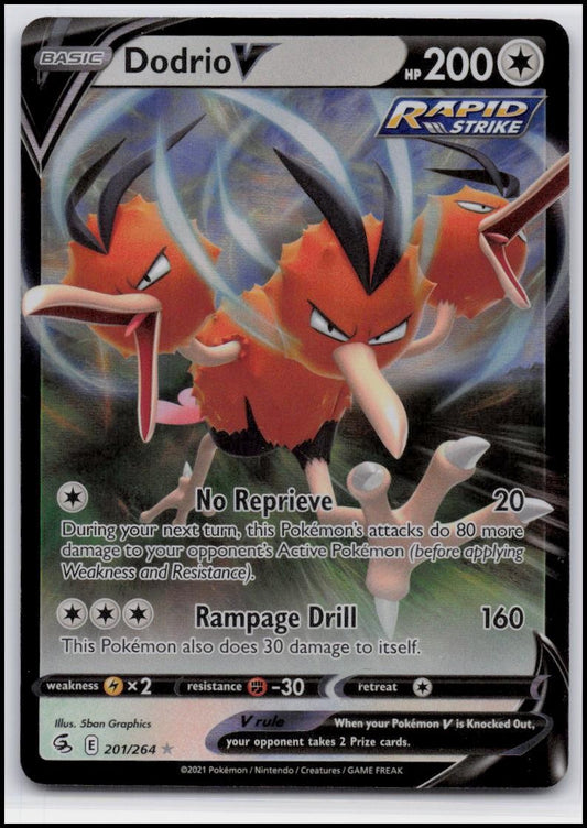 SWSH08: Fusion Strike #201/264 Dodrio V