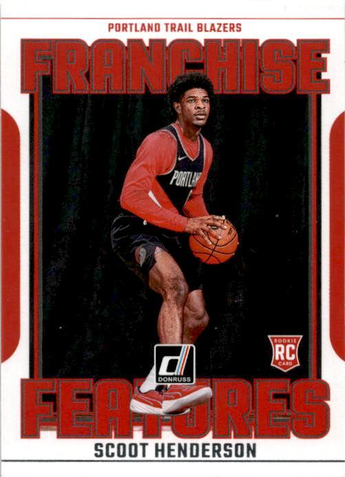 2023-24 Donruss Franchise Features #19 Scoot Henderson Portland Trail Blazers