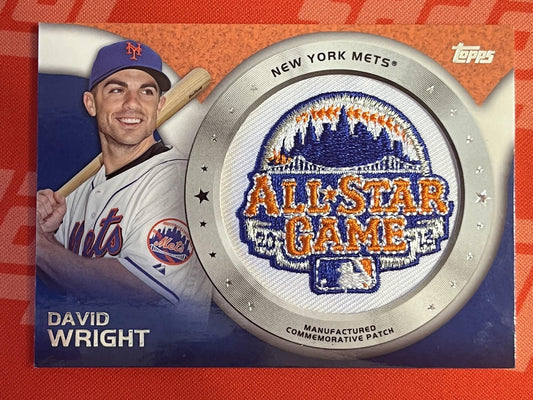 2014 Topps Commemorative Patches #CP-22 David Wright New York Mets