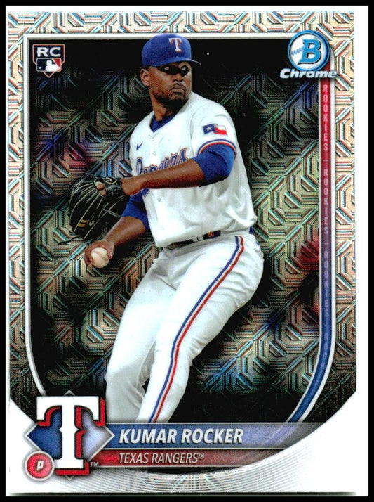 2025 Bowman Chrome Mojo Refractor #80 Kumar Rocker Rookie Texas Rangers