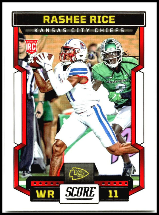 2023 Score #352 Rashee Rice Kansas City Chiefs