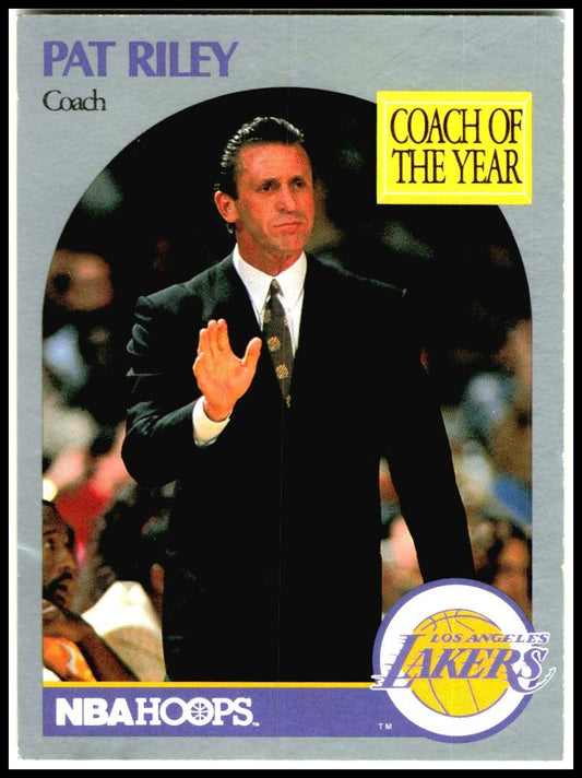 1990-91 Hoops #317 Pat Riley Los Angeles Lakers