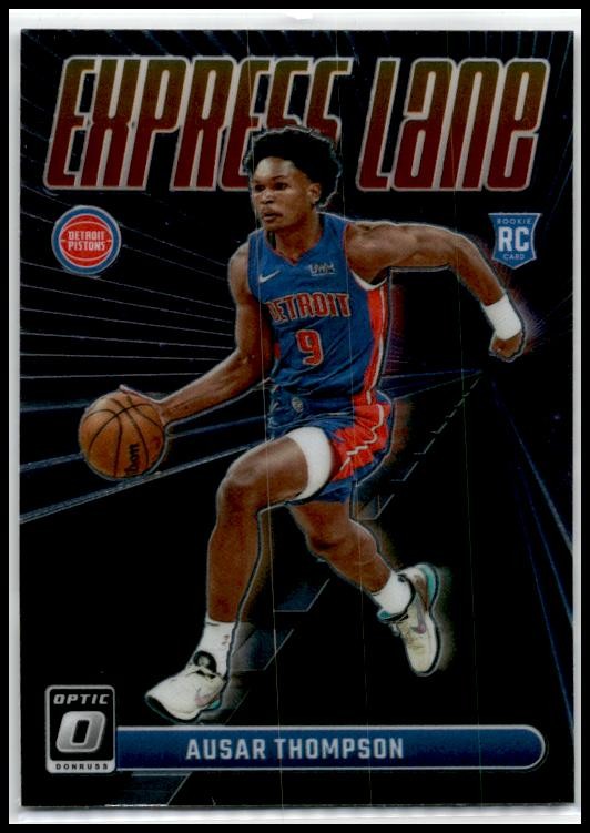 2023-24 Donruss Optic Express Lane #18 Ausar Thompson Detroit Pistons