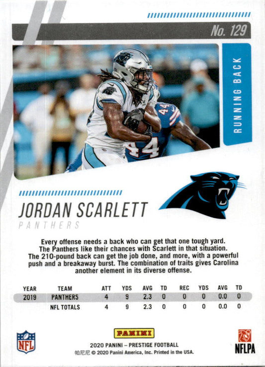 2020 Panini Prestige #129 Jordan Scarlett Carolina Panthers