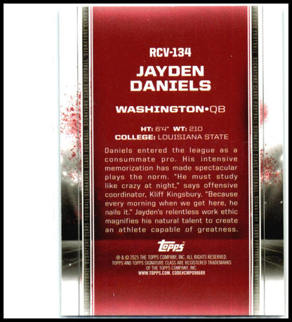 2024 Signature Class Chrome Variations #RCV-134 Jayden Daniels Rookie Commanders
