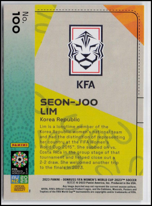 2023 Donruss FIFA Women's World Cup #100 Seon-Joo Lim