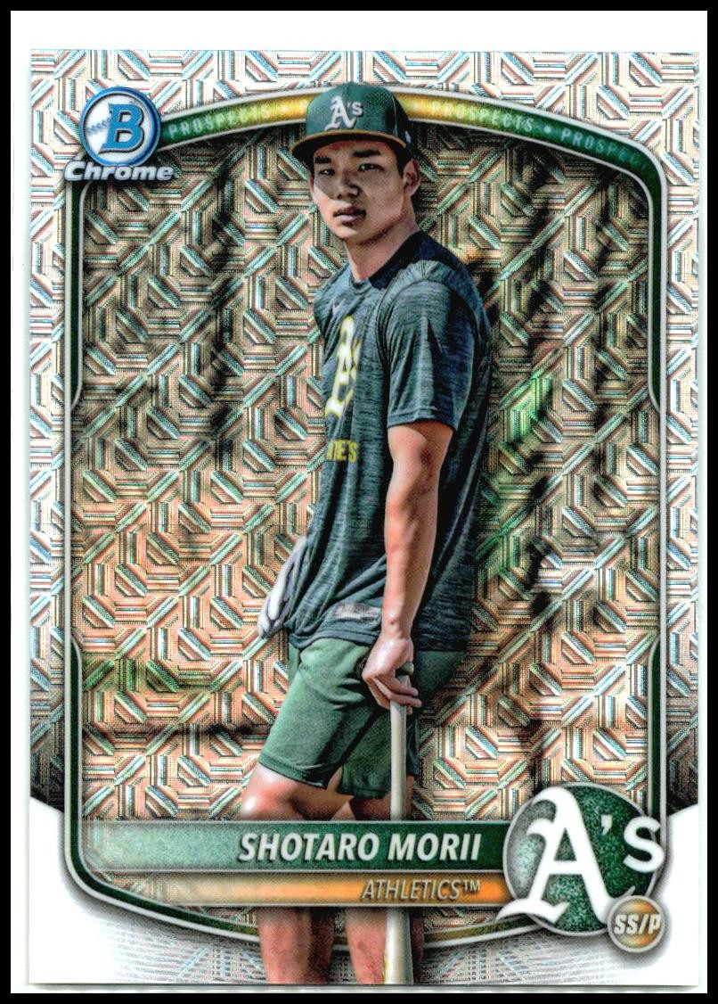 2025 Bowman Chrome Image Variation #BCP-170 Shotaro Morii Oakland Athletics