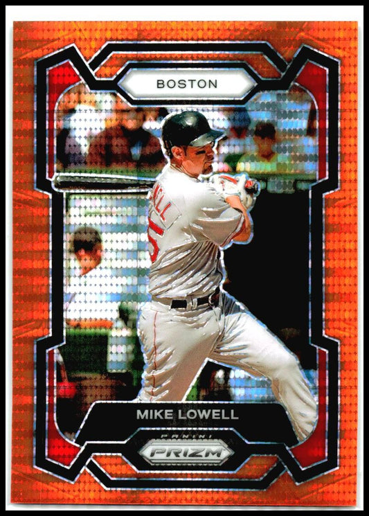 2024 Panini Prizm Orange Pulsar Prizms #293 Mike Lowell #/399 Boston Red Sox