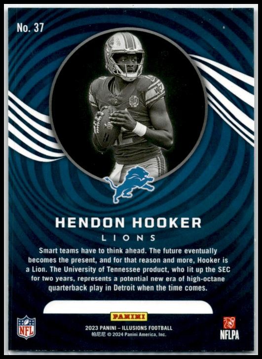 2023 Panini Illusions Retail #37 Hendon Hooker Rookie Detroit Lions