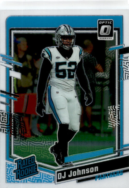 2023 Donruss Optic #214 DJ Johnson Carolina Panthers