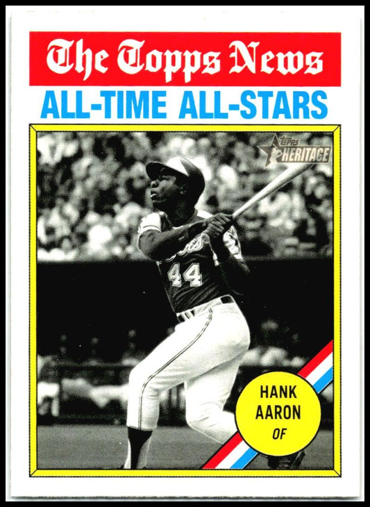 2025 Topps Heritage #346 Hank Aaron Atlanta Braves