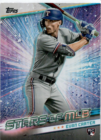 2024 Topps Stars of MLB #SMLB-47 Evan Carter Texas Rangers