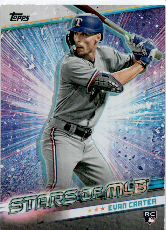 2024 Topps Stars of MLB #SMLB-47 Evan Carter Texas Rangers