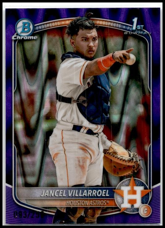 2025 Bowman Purple RayWave #/250 #BCP-26 Jancel Villarroel Astros