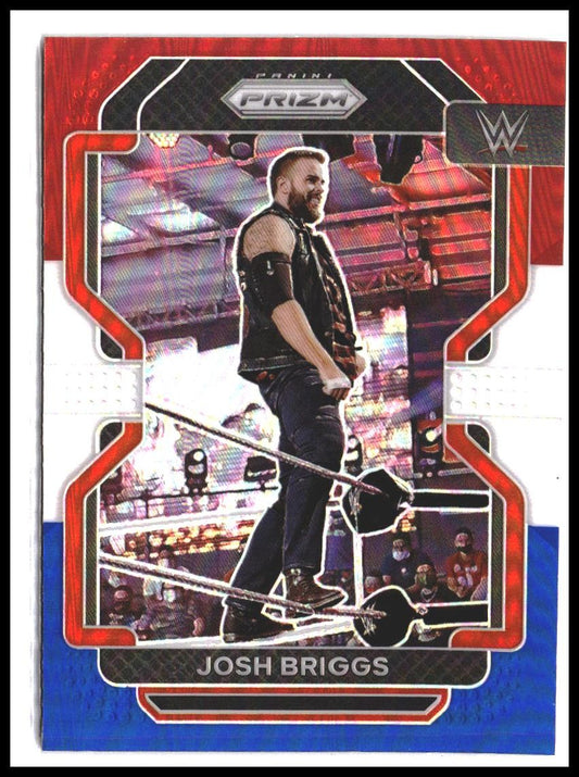 Josh Briggs #177 2022 Panini Prizm WWE Red, White and Blue