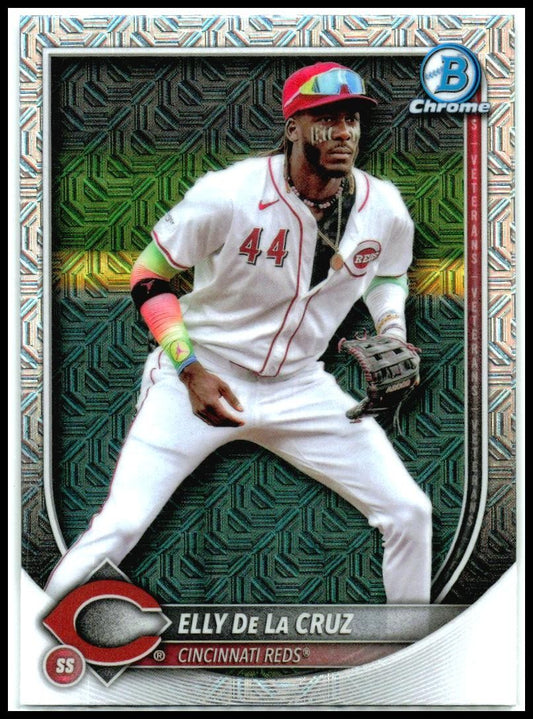 2025 Bowman Chrome Mojo Refractor #44 Elly De La Cruz Cincinnati Reds