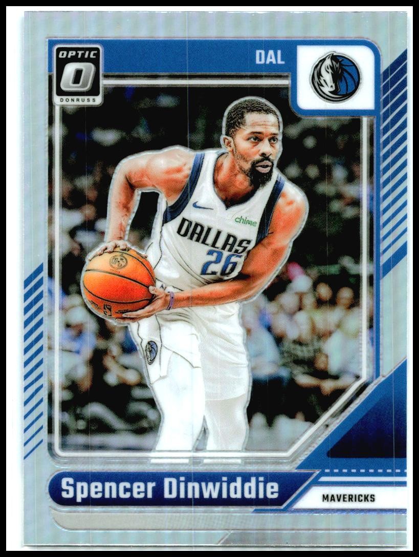2024-25 Donruss Optic Holo #54 Spencer Dinwiddie Dallas Mavericks