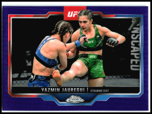2025 Topps Chrome UFC Purple #50 Yazmin Jauresui