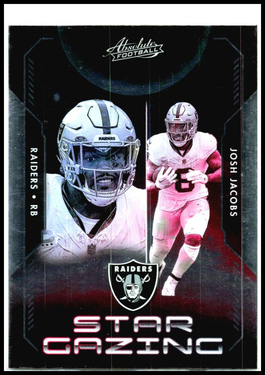 2023 Panini Absolute Star Gazing #SG-11 Josh Jacobs Las Vegas Raiders