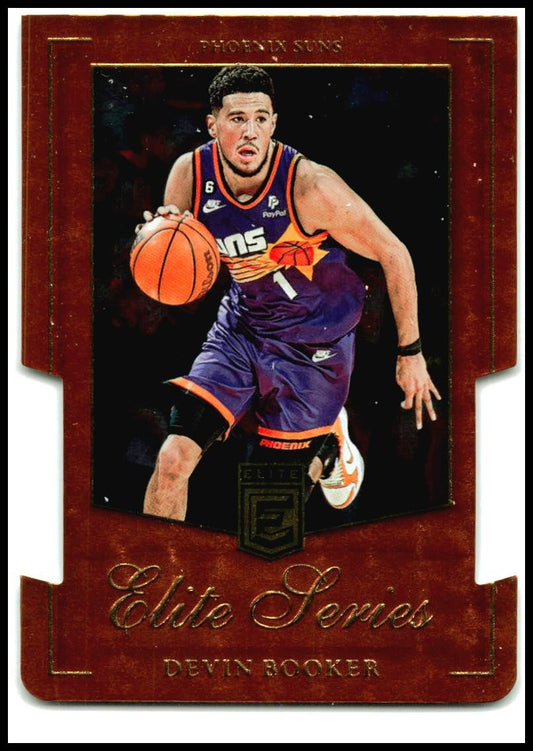 2023-24 Donruss Elite Elite Series Orange Die Cut #17 Devin Booker Phoenix Suns