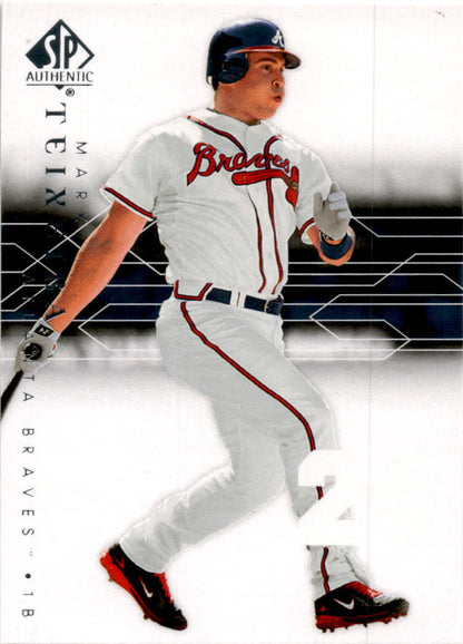2008 SP Authentic #30 Mark Teixeira Atlanta Braves