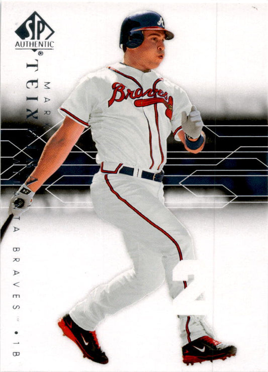 2008 SP Authentic #30 Mark Teixeira Atlanta Braves