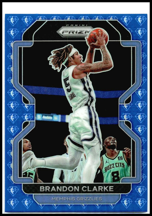 2021-22 Panini Prizm NBA 75th Anniversary #77 Brandon Clarke Memphis Grizzlies