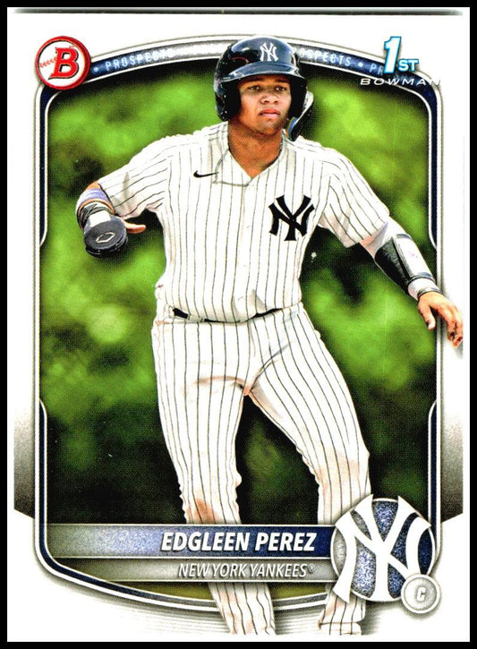 2025 Bowman Prospects #BP-80 Edgleen Perez New York Yankees
