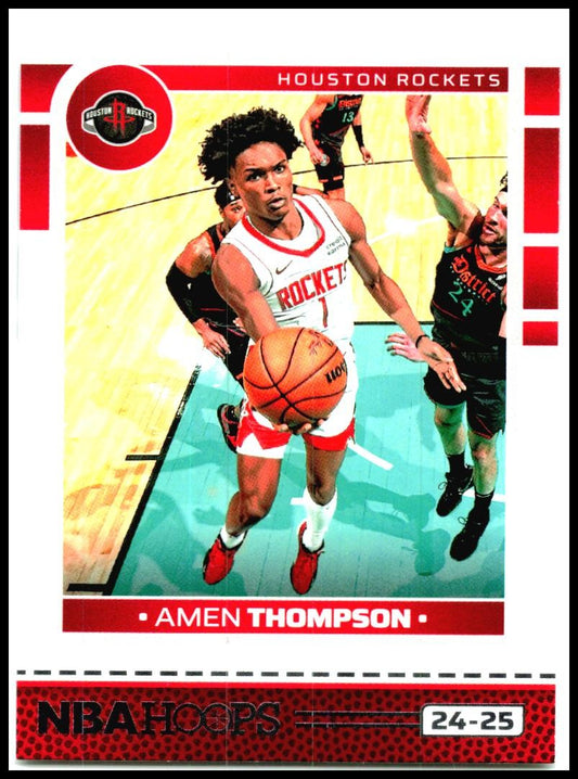 2024-25 Hoops #151 Amen Thompson Houston Rockets