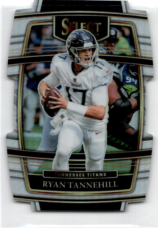 2021 Panini Select Silver Prizm Die Cut #33 Ryan Tannehill Tennessee Titans