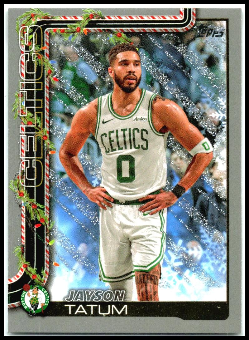 2025-26 Topps Holiday Glitter Holiday #H1 Jayson Tatum Boston Celtics