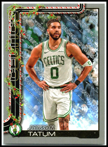 2025-26 Topps Holiday Glitter Holiday #H1 Jayson Tatum Boston Celtics