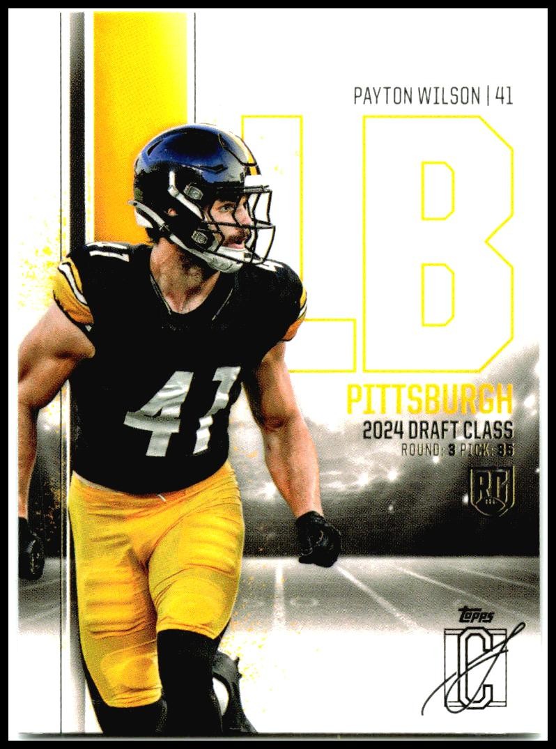 2024 Topps Signature Class #171 Payton Wilson Rookie Pittsburgh Steelers