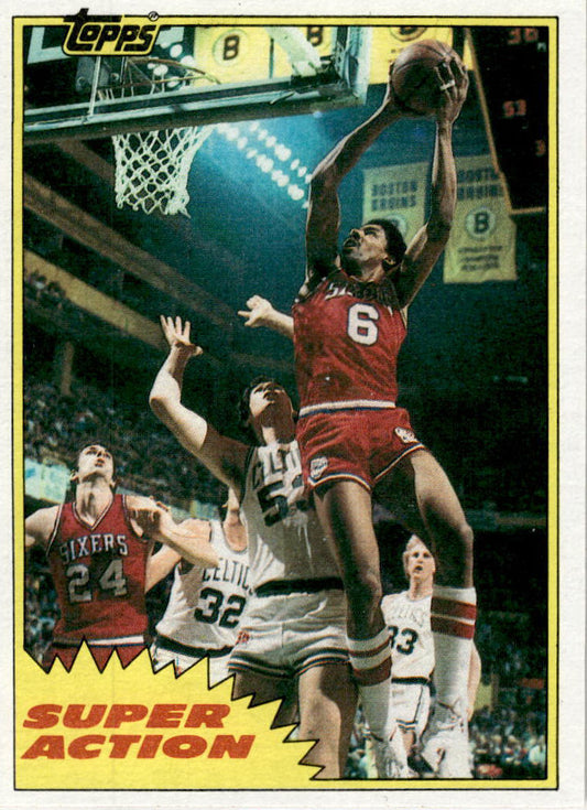 1981-82 Topps #E104 Julius Erving Philadelphia 76ers