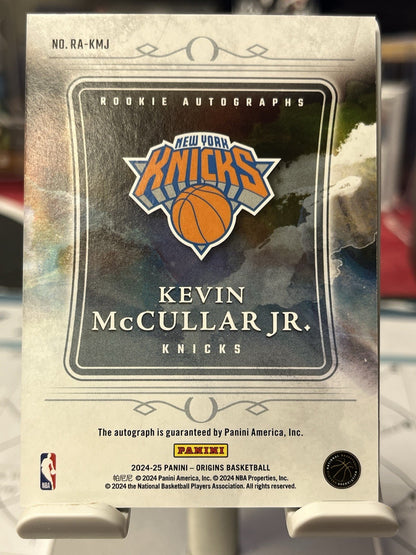 2024-25 Origins RA-KMJ Kevin McCullar JR Auto New York Knicks