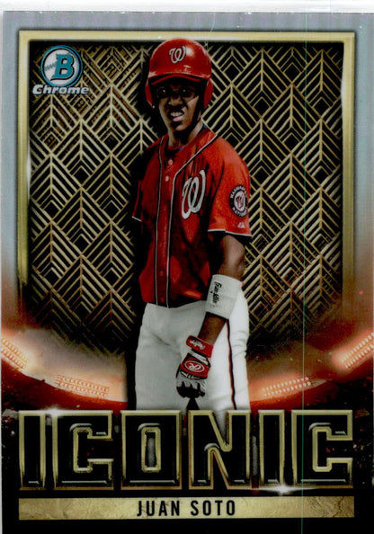 2023 Bowman Chrome Iconic #BI-14 Juan Soto Washington Nationals