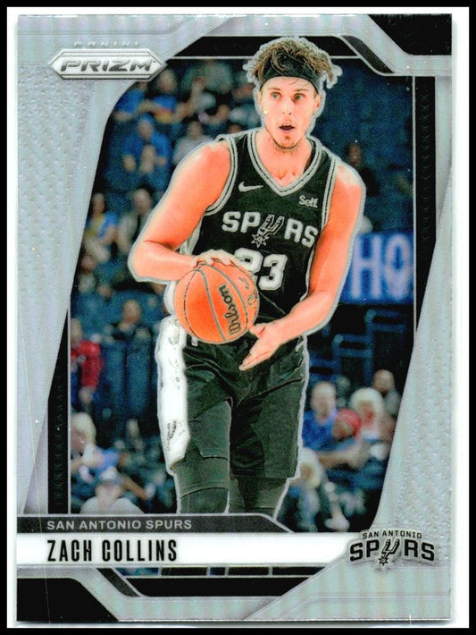 2024-25 Panini Prizm Prizms Silver #197 Zach Collins San Antonio Spurs