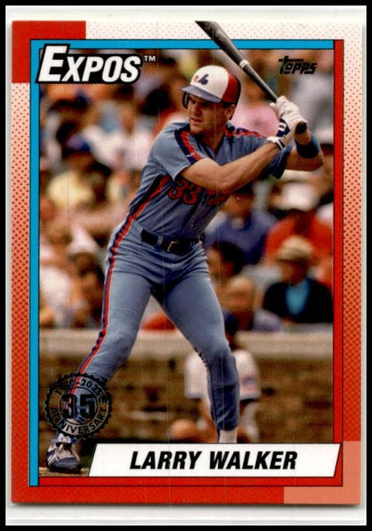 2025 Topps Topps 1990 Topps 35th Anniversary #T90-35 Larry Walker Montreal Expos