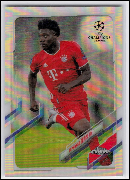 2020-21 Topps Chrome UEFA Champions League #42 Alphonso Davies Refractor