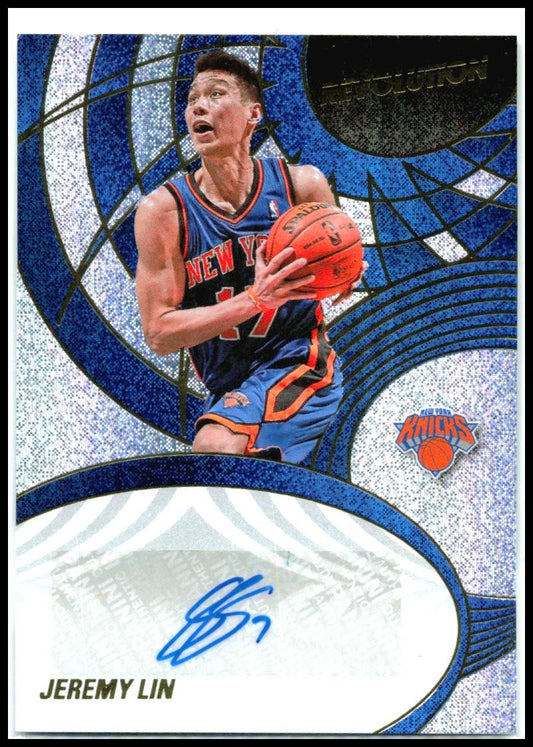 2024-25 Panini Revolution Autographs #AU-JER Jeremy Lin Auto New York Knicks