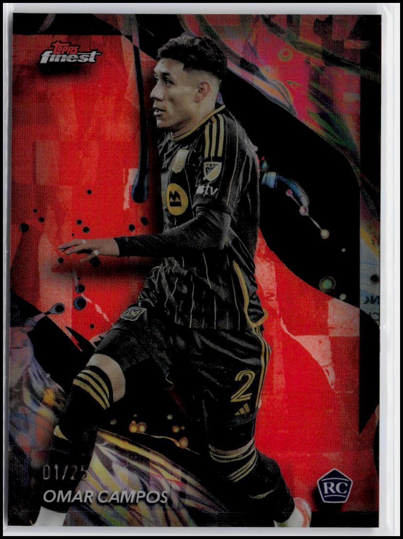 2024 Finest MLS #135 Omar Campos Orange Refractor #/25