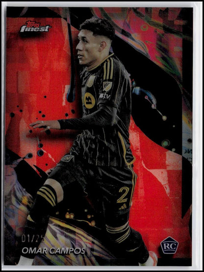 2024 Finest MLS #135 Omar Campos Orange Refractor #/25