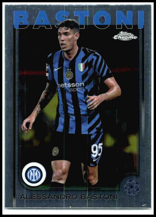 2024-25 Topps Chrome UEFA Club Competitions #2 Alessandro Bastoni Inter Milan